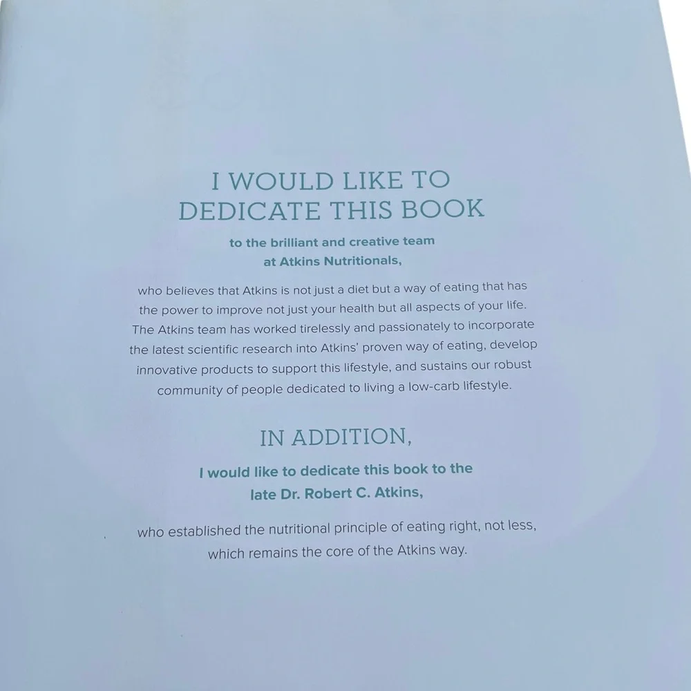 Atkins Eat Right Not Less Cookbook and Atkins Low Carb Low Sugar Lifestyle